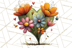 Romantic Valentine Florals PNG Clip Art, Roses, Peonies Png Product Image 5