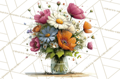 Romantic Valentine Florals PNG Clip Art, Roses, Peonies Png Product Image 3