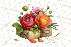 Romantic Valentine Florals PNG Clip Art, Roses, Peonies Png Product Image 4