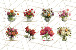 Romantic Valentine Florals PNG Clip Art, Roses, Peonies Png Product Image 7
