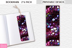 Stained Glass Valentines Day Bookmark Printable Design Product Image 1