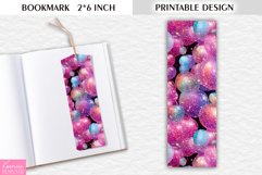 Glitter Birthday Bookmark Printable Design Product Image 1