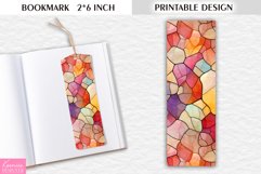 Stained Glass Valentines Day |Bookmark Printable Design Product Image 1