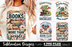 Reading sublimation PNG, Reading 4 PNG, Book Lover PNG Product Image 1