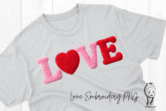 LOVE Embroidery PNG Lettering Product Image 1