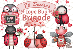Love Bug Valentine&#039;s Day PNG Clipart Mini World Kawaii Heart Product Image 1