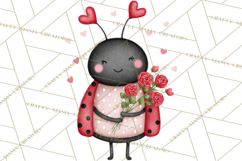 Love Bug Valentine&#039;s Day PNG Clipart Mini World Kawaii Heart Product Image 4
