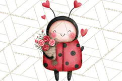 Love Bug Valentine's Day PNG Clipart Mini World Kawaii Heart Product Image 5