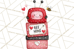 Love Bug Valentine&#039;s Day PNG Clipart Mini World Kawaii Heart Product Image 3