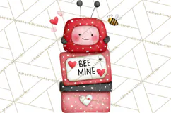 Love Bug Valentine's Day PNG Clipart Mini World Kawaii Heart Product Image 3