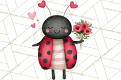 Love Bug Valentine&#039;s Day PNG Clipart Mini World Kawaii Heart Product Image 2