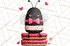 Love Bug Valentine&#039;s Day PNG Clipart Mini World Kawaii Heart Product Image 3