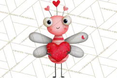 Love Bug Valentine's Day PNG Clipart Mini World Kawaii Heart Product Image 3