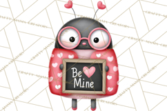 Love Bug Valentine&#039;s Day PNG Clipart Mini World Kawaii Heart Product Image 4