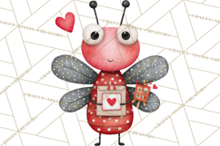 Love Bug Valentine&#039;s Day PNG Clipart Mini World Kawaii Heart Product Image 4