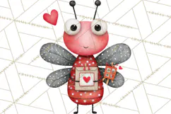 Love Bug Valentine's Day PNG Clipart Mini World Kawaii Heart Product Image 4