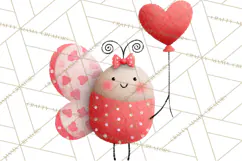 Love Bug Valentine's Day PNG Clipart Mini World Kawaii Heart Product Image 2