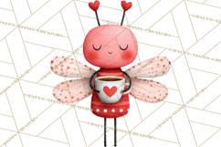 Love Bug Valentine&#039;s Day PNG Clipart Mini World Kawaii Heart Product Image 3