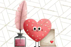 Love Bug Valentine's Day PNG Clipart Mini World Kawaii Heart Product Image 2