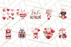 Love Bug Valentine&#039;s Day PNG Clipart Mini World Kawaii Heart Product Image 6