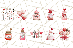 Love Bug Valentine&#039;s Day PNG Clipart Mini World Kawaii Heart Product Image 7
