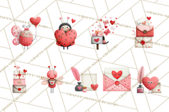Love Bug Valentine&#039;s Day PNG Clipart Mini World Kawaii Heart Product Image 3