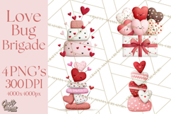 Love Bug Valentine&#039;s Day PNG Clipart Mini World Kawaii Heart Product Image 1