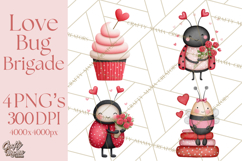 Love Bug Valentine&#039;s Day PNG Clipart Mini World Kawaii Heart Product Image 1