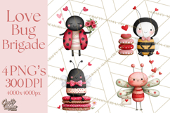Love Bug Valentine&#039;s Day PNG Clipart Mini World Kawaii Heart Product Image 1