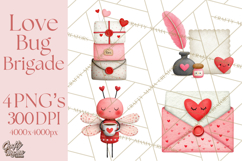 Love Bug Valentine&#039;s Day PNG Clipart Mini World Kawaii Heart Product Image 1