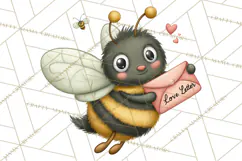 Love Bug Picnic Clipart PNG, Sweet Insect Valentine Clip Art Product Image 2