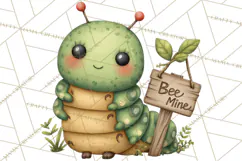 Love Bug Picnic Clipart PNG, Sweet Insect Valentine Clip Art Product Image 2