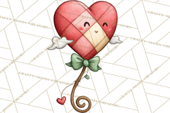 Love Bug Picnic Clipart PNG, Sweet Insect Valentine Clip Art Product Image 4