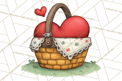 Love Bug Picnic Clipart PNG, Sweet Insect Valentine Clip Art Product Image 5