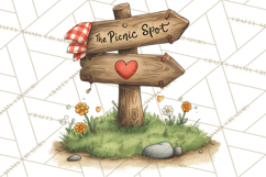 Love Bug Picnic Clipart PNG, Sweet Insect Valentine Clip Art Product Image 4