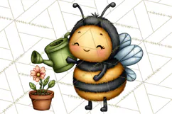 Love Bug Picnic Clipart PNG, Sweet Insect Valentine Clip Art Product Image 5