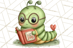 Love Bug Picnic Clipart PNG, Sweet Insect Valentine Clip Art Product Image 3
