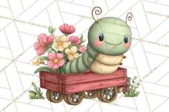 Love Bug Picnic Clipart PNG, Sweet Insect Valentine Clip Art Product Image 5