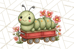 Love Bug Picnic Clipart PNG, Sweet Insect Valentine Clip Art Product Image 3