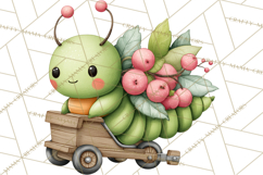 Love Bug Picnic Clipart PNG, Sweet Insect Valentine Clip Art Product Image 5