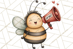 Love Bug Picnic Clipart PNG, Sweet Insect Valentine Clip Art Product Image 3