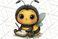 Love Bug Picnic Clipart PNG, Sweet Insect Valentine Clip Art Product Image 4