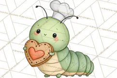 Love Bug Picnic Clipart PNG, Sweet Insect Valentine Clip Art Product Image 3