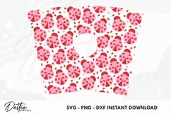 Love Bug Valentines Starbucks 24oz Acrylic Tumbler Cup Wrap Product Image 2