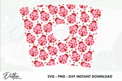 Love Bug Valentines Starbucks 24oz Acrylic Tumbler Cup Wrap Product Image 2