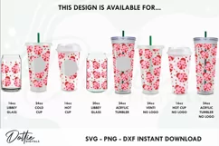 Love Bug Valentines Starbucks 24oz Acrylic Tumbler Cup Wrap Product Image 3