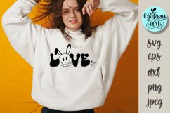 Love bunny svg, Easter svg Product Image 1