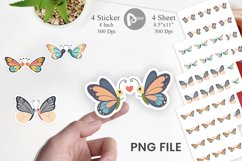Sticker Love Butterfly Product Image 1