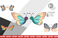 Clipart Love Butterfly Product Image 1