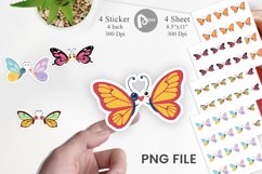 Sticker Love Butterfly Product Image 1